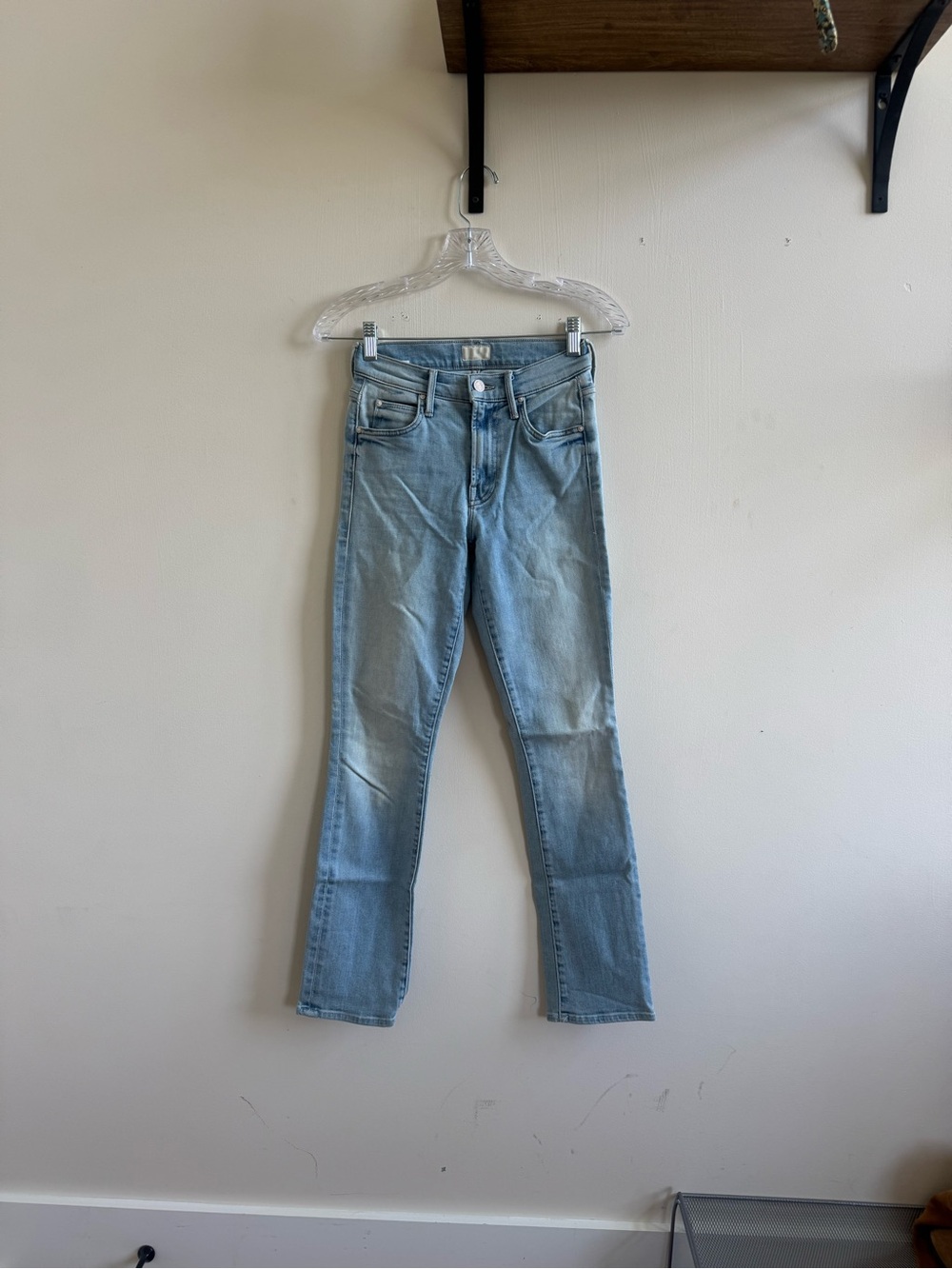 MOTHER Light Wash Skinny Jeans